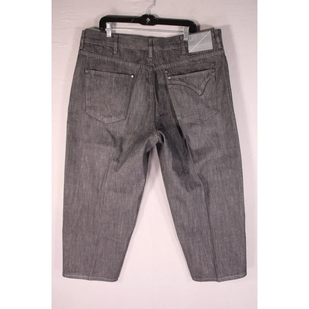 Sean John Garvey Jeans Mens 40x26 Black Wash Wide Loose Baggy Y2K Hip Hop Denim
